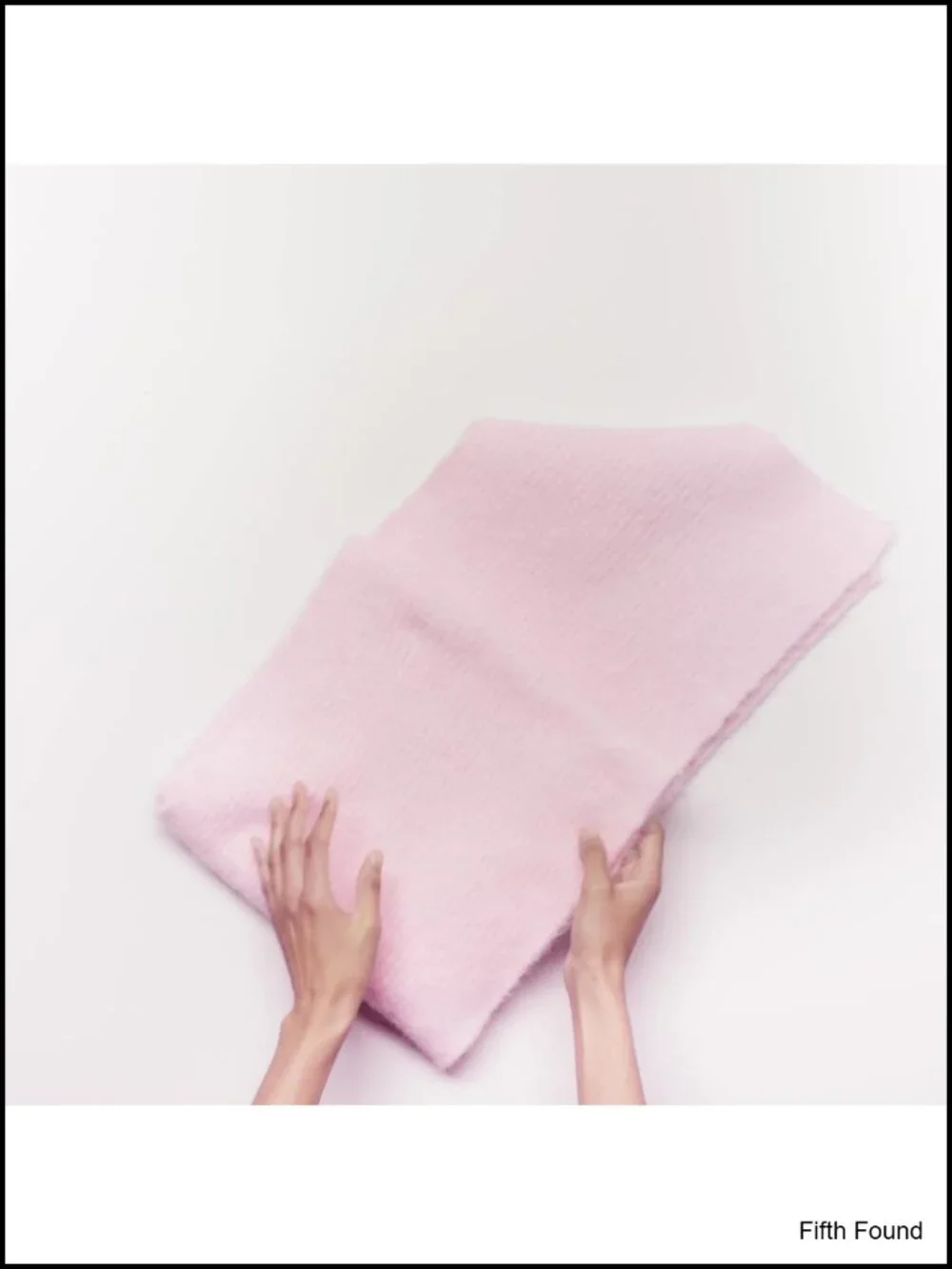 Faux Mohair Beanie Scarf Set Ribbed Knit Winter Hat Women Men